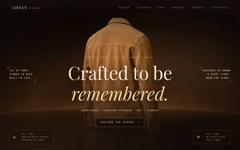 Ahsan Brands website