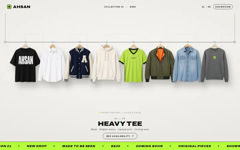 Brands showroom website